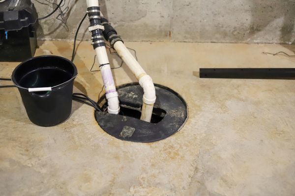 Interior Basement Drainage in Lansdale